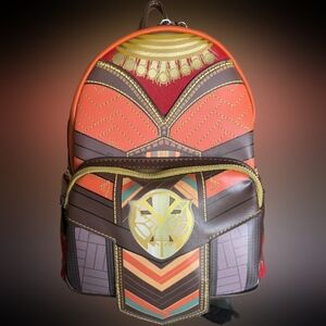 Loungefly Marvel Mini Backpack Black Panther Wakanda Forever Okoye With Wallet